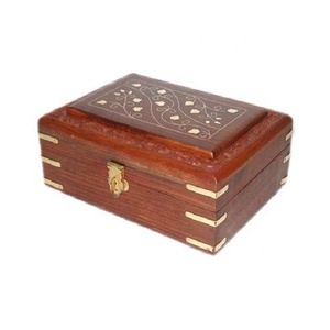 Cofre del Tesoro de madera hecho a mano de alta calidad, cajas decorativas estándar para el hogar para joyería, superventas, artículo de regalo artesanal de madera - Product Image 2