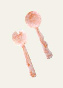 Juego de Cubiertos para Ensalada de Resina Ecológica de Diseño Personalizado con Cuchara y Tenedor para Mezclar y Servir Ensaladas en la Cocina del Hogar - Product Image 2