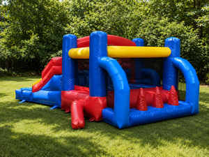 Aire de jeux gonflable professionnelle 5,3 x 2,5 x 2,15h m – Château gonflable en PVC – Utilisation professionnelle en extérieur/intérieur – Conforme aux normes européennes - Product Image 2