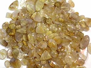 Pierre précieuse de quartz rutilé doré naturel de taille libre du fabricant en gros de pierre au prix d'usine - Product Image 2