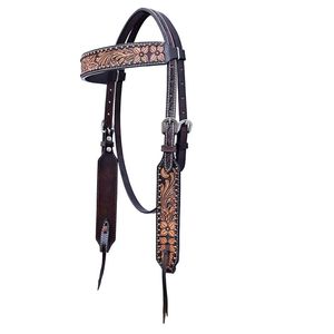 Ensemble de harnachement de cheval occidental en cuir véritable marron de haute qualité - Product Image 2