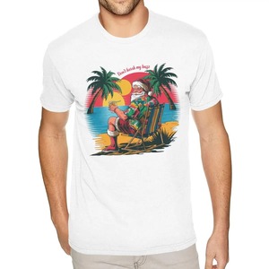 Camiseta informal navideña para hombre en color sólido Hip Hop & Street Style 100% algodón de gran tamaño - Product Image 6