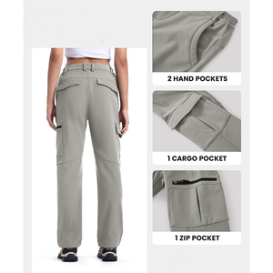 Fabricante de ropa, pantalones Softshell para mujer, resistentes al agua, gran oferta, pantalones Softshell cómodos de alta calidad para mujer - Product Image 3