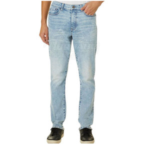 Wholesale Custom High <b>Waist</b> Solid Denim Straight <b>Jeans</b> Pants Breathable Washed - Product Image 1