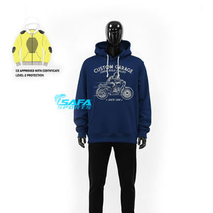 Blouson de moto en Kevlar homologué CE, vêtements de protection pour la conduite, doublure en polaire pour la protection des armures de moto - Product Image 4