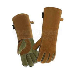 Guantes de soldadura de desgaste protector Ropa de hombre Algodón de soldadura Hecho en guantes de soldadura de alta calidad para hombres - Product Image 1