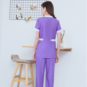 Conjunto de exfoliante de hospital unisex para mujer, ropa de trabajo para salón de belleza, ropa de trabajo para mujer, pantalón superior, Spa, médico, Túnica de enfermería, traje para mujer - Product Image 4