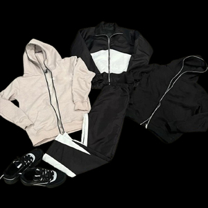 Chaqueta cortavientos transpirable Conjuntos cortavientos de dos piezas para hombres Chándales cortavientos al por mayor - Product Image 5