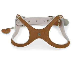 Set <span class=keywords><strong>Harness</strong></span> dan Tali Anjing, <span class=keywords><strong>Harness</strong></span> Kulit untuk Anak Anjing, Rompi Anjing Mudah Dipakai & Dilepas dengan Pegangan untuk Anjing Kecil, Sedang - Product Image 4
