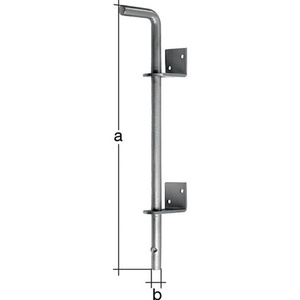 Portail de sol en acier galvanisé L500 x S16 mm, espacement des boulons 40 mm, clôture, treillis et portails GAH - Product Image 1