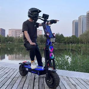 2025 Hot Selling 72V 60V 30 to 100AH <b>Folding</b> Off Road Electric <b>Scooter</b> Powerful <b>Adult</b> 13 Inch E <b>Scooter</b> With Seat - Product Image 2