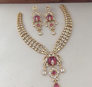 Traditional Premium Quality <b>Kundan</b> Necklace Set With Earrings Party Wear for Women Wear Fashion <b>Jewelry</b> For Women - Product Image 2