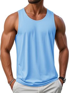 Débardeur décontracté moderne pour homme – Écologique, respirant, séchage rapide, confortable, maille lisse, texture douce et fluide, port flexible - Product Image 3