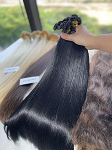 Extensions de cheveux vierges vietnamiens 100% naturels, style naturel, en vrac, foncés, super double trame, toutes longueurs, 12-32 pouces - Product Image 5