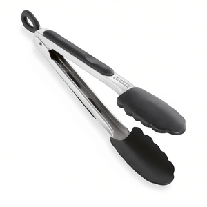 PROLINE Pinces de barbecue en acier inoxydable de 23 cm, noir et chrome, 03041, outils de barbecue - Product Image 2