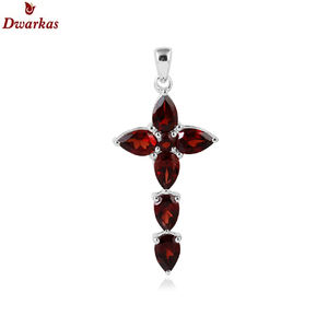 Manufacture wholesale 925 <b>sterling</b> <b>silver</b> amethyst gemstone <b>cross</b> pendant necklace fashion jewelry - Product Image 4