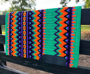 Couverture de selle pour cheval de spectacle western, design néo-zélandais, couverture de selle en laine faite à la main, coussin de selle en laine de qualité supérieure, taille - Product Image 6