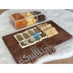 Venta al por mayor de fábrica, Bandejas para servir chocolate de Ramadán, bandejas para servir pasteles de nácar de madera más vendidas, fabricadas en Vietnam - Product Image 5