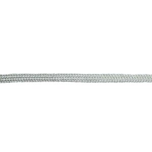 High Quality Comfortable 7 mm Tubullar Flat Braid <b>Lace</b> Trim Silver Personal Defense Equipment - Product Image 1