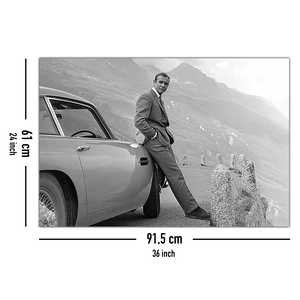 Affiche de portrait de Sean Connery et d'Aston Martin, James Bond, par James Bond - Product Image 4