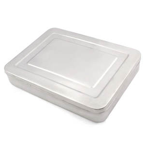 Calidad Premium 41x30x7 cm Caja de bandeja hueca de acero inoxidable Instrumento de artículos de hospital Técnico de esterilización manual - Product Image 3