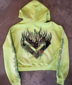 Ropa de hombre al por mayor de alta calidad, conjunto de Sudadera con capucha deportiva, Sudadera con capucha de gimnasio para hombre con estampado personalizado, sudadera deportiva para hombre - Product Image 2