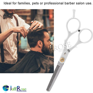 กรรไกรตัดผมสแตนเลสสตีลเครื่องมือความงามสำหรับสัตว์เลี้ยงในครอบครัวกรรไกรตัดผมแบบตรงสำหรับร้านเสริมสวยมืออาชีพ - Product Image 6