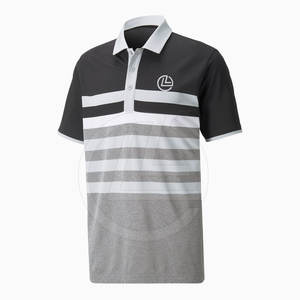 T-shirt polo élégant pour homme 100% coton couleur unie avec coupe confortable manches courtes col contrasté - Product Image 1