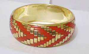 Brazalete de Cobre Envuelto en Mimbre de Ratán Natural Hecho a Mano para Mujer, Brazalete Étnico de Lujo Tejido a Mano, Estilo Boho, Artesanía Metálica - Product Image 6