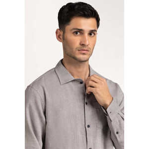 เสื้อเชิ้ตผู้ชายลำลองเนื้อผ้าป๊อปลิน 100% ผ้าฝ้าย ระบายอากาศได้ดี สีพื้นเรียบง่าย เหมาะสำหรับธุรกิจ - Product Image 6