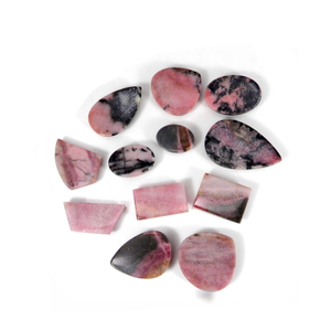 Piedra Natural de alta calidad, rodonita, forma de mezcla de cristal, cabujón de piedras preciosas sueltas, piedras preciosas de cristal curativas, cabujón de todas las formas - Product Image 3