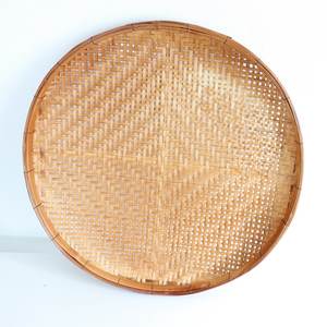 Living Dining Room Bamboo Wall Decoration Woven <b>Basket</b> <b>Trays</b> Wall-mounted Art Decor <b>Tray</b> <b>Baskets</b> - Product Image 3