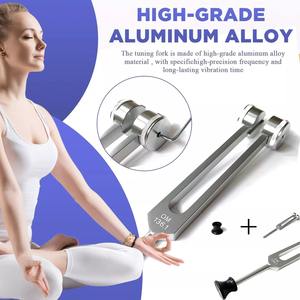 Alliage d'aluminium aérospatial OEM de qualité supérieure 136.1Hz diapason pondéré coeur Chakra Tuning Energy Fork pour le son - Product Image 2