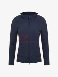 Veste d'équitation pour femmes de haute qualité en gros tissu technique imperméable respirant coupe ajustée entraînement équestre élégant - Product Image 6