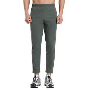 Pantalon droit décontracté pour homme, de haute qualité, uni, léger, taille mi-haute, 100% polyester, imperméable, respirant, faible MOQ - Product Image 1