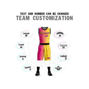 Camiseta de baloncesto internacional de talla grande al por mayor, ropa deportiva para jóvenes, conjunto de uniforme Bsci poliéster transpirable - Product Image 5