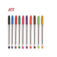 Stylo bille rechargeable personnalisable 0,7 mm, pointe 1,0 mm, multifonctionnel, prise en main ergonomique, bleu/noir/rouge/vert, plastique durable