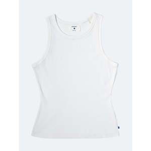 Top a Canotta da Donna in Maglia a Costine Elasticizzata, Traspirante, Avorio, Taglie XS S M L, con Logo Personalizzato e Motivo Tie-Dye, Ideale per Palestra o Outfit Casual - Product Image 1