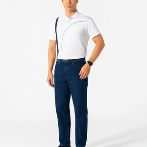 Polo pour homme avec motif minimaliste unique, tissu de qualité supérieure, parfait pour les événements ou les uniformes, polos à manches courtes - Product Image 5