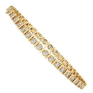 Pulsera de Diamantes de Línea Única con Bisel Redondo de Diseño, 1.25 Ct, Diamante Cultivado en Laboratorio FG, en Platino, para Aniversario de Bodas - Product Image 3