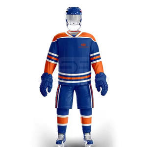 2025 cómodo transpirable precio bajo Venta caliente logotipo personalizado impresión conjuntos de uniformes de hockey sobre hielo - Product Image 1