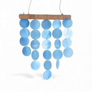 Campana de Viento Artesanal de Conchas Naturales, Decoración para Colgar en la Pared, Sonido Relajante para Cuarto de Bebé - Product Image 1