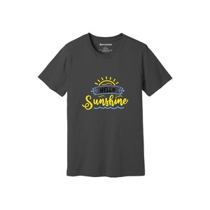 Camiseta informal de algodón 100% con temas de bondad 3D Imprimir 12 opciones de color 160-180 Colocación de diseño personalizable GSM pesado - Product Image 3
