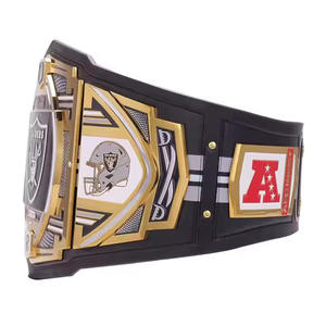 Venta al por mayor WWE Título personalizado Campeonato cinturón de lucha libre artes marciales placas de zinc boxeo MMA cuero Campeonato Ronpex - Product Image 3