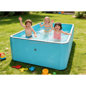 <span class=keywords><strong>Piscine</strong></span> carrée <span class=keywords><strong>gonflable</strong></span> sur mesure, portable, en tissu Drop Stitch, pour adultes, utilisation en extérieur dans la cour. - Product Image 6