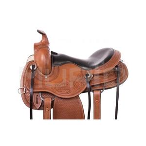 Arnés grueso de vaca de Pakistán de la mejor calidad, sillín de caballo occidental personalizable de cuero Natural suave para montar en senderos de placer - Product Image 2