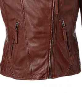 Chaqueta de Cuero de Alta Calidad al Mejor Precio, Chaqueta de Cuero para Mujer con Cierre Frontal, Manga Larga y Estilo Moderno - Product Image 5