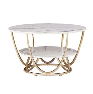 Proveedor al por mayor, mesa auxiliar superior de mármol y metal, elegante mesa auxiliar, acabado en doble tono, interiores de apartamentos modernos y elegantes - Product Image 3