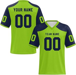OEM Custom High Quality American Football Jerseys Breathable Quick Dry Polyester Summer <b>Mesh</b> <b>Screen</b> Print Wholesale Short-Jersey - Product Image 5