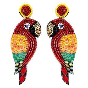 2025 New Arrivals Design multi Colour Earrings <b>for</b> <b>Women</b> Handmade Se Bead TEACHER <b>Statement</b> Drop Precious Beaded Earring - Product Image 4